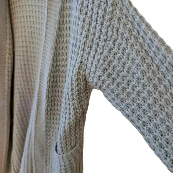 SySea Girls Batwing Long Sleeve Cardigan Open Front Knit Sweaters Grey SZ 13-14 - Picture 4 of 6